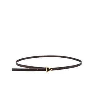 Bottega Veneta Black Belt With Gold Triangle Buckle